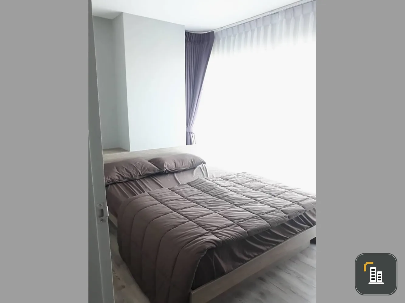 For rent Espen Condo Lasalle, room on the top floor, corner room, fully furnished and electrical appliances