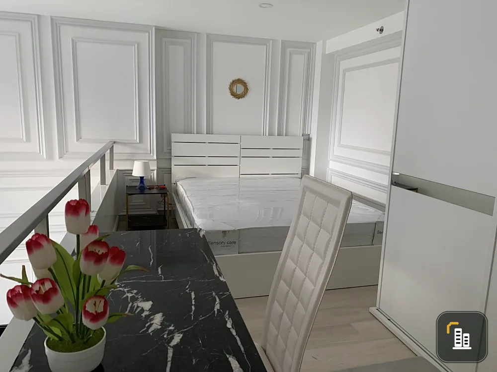 Condo for rent, Knightbridge Prime Sathorn, duplex room, 29th floor, city view, fully furnished, ready to move in. Hurry up and reserve.