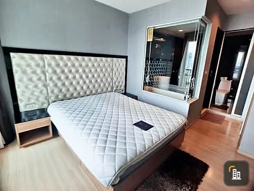 Condo for rent/sale, Rhythm Sathorn, nice room, dark tones, proportional, high floor with a great view, don't miss it.