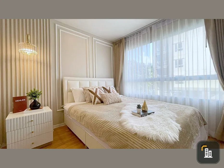 Condo for rent, Lumpini Ville Ratchaphruek - Bang Waek, beautiful decorated room, soft color tone Good built-in. Hurry up to reserve.