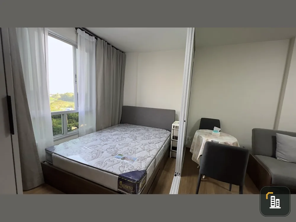 Condo for sale, D Condo Than Charan, Studio room, built-in separating the bedroom and living room, the price is not strong, buy it quickly.