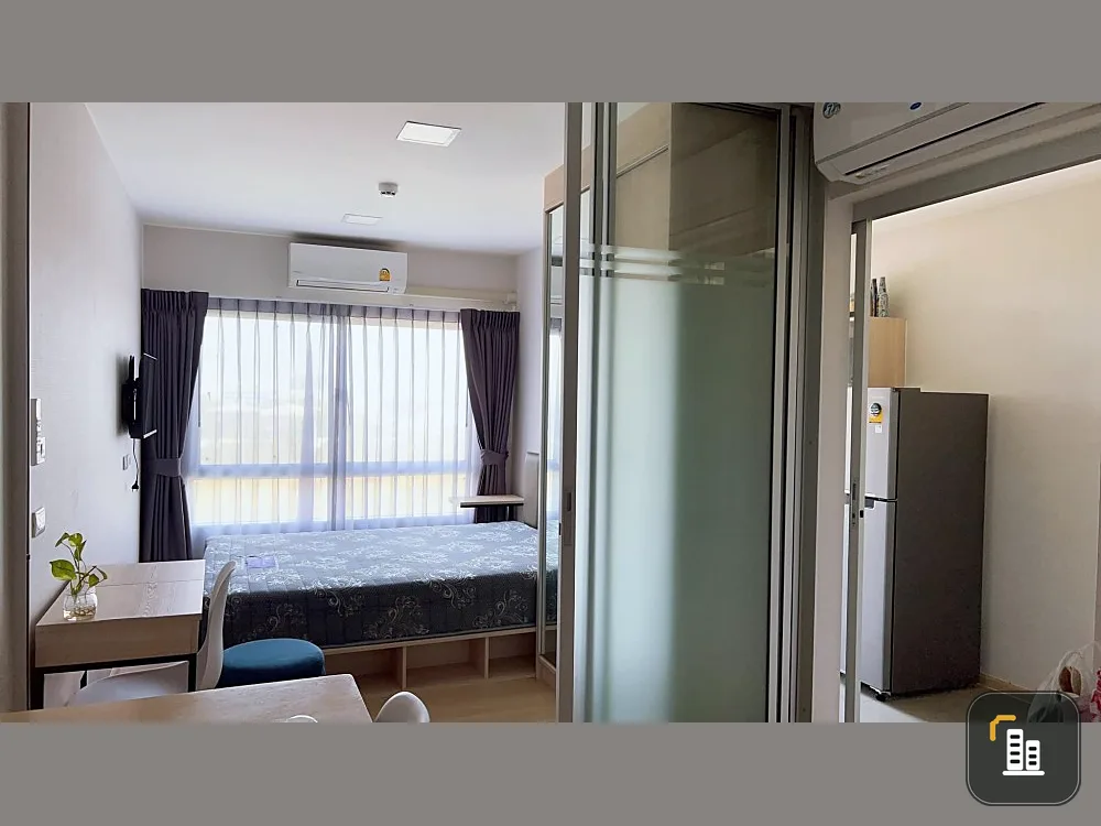 For rent, Plum Condo Rangsit Alive Phase 2, 8th floor, outside view, partitioned room, book now, don't wait, hurry up.