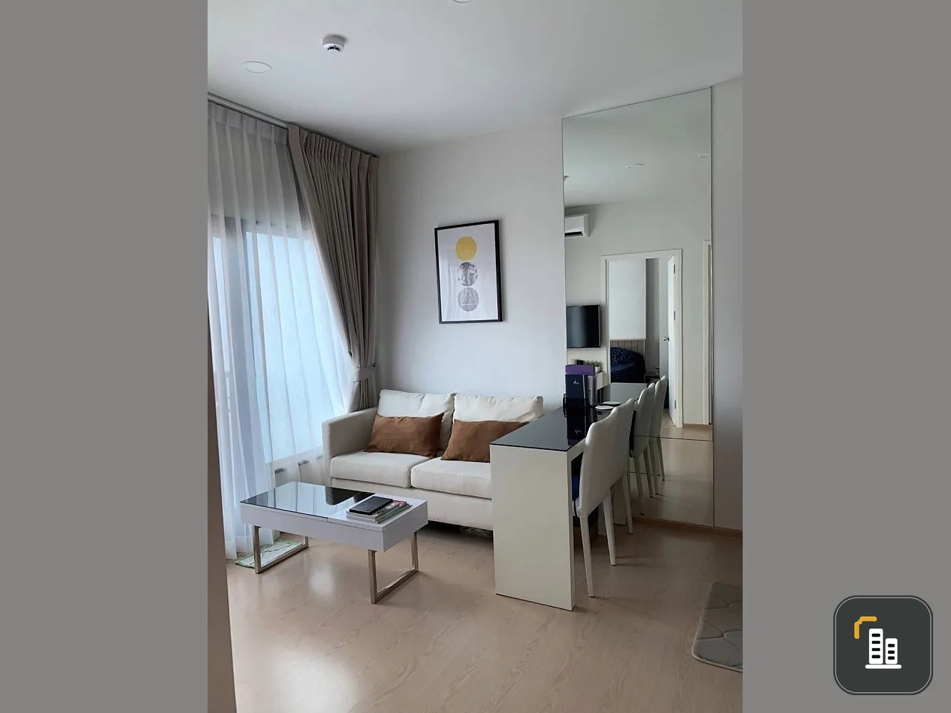 Sell The Tree Sukumvit 71, fully furnished. The room is decorated and ready to move in. The price is good. Don't miss out. Must reserve.