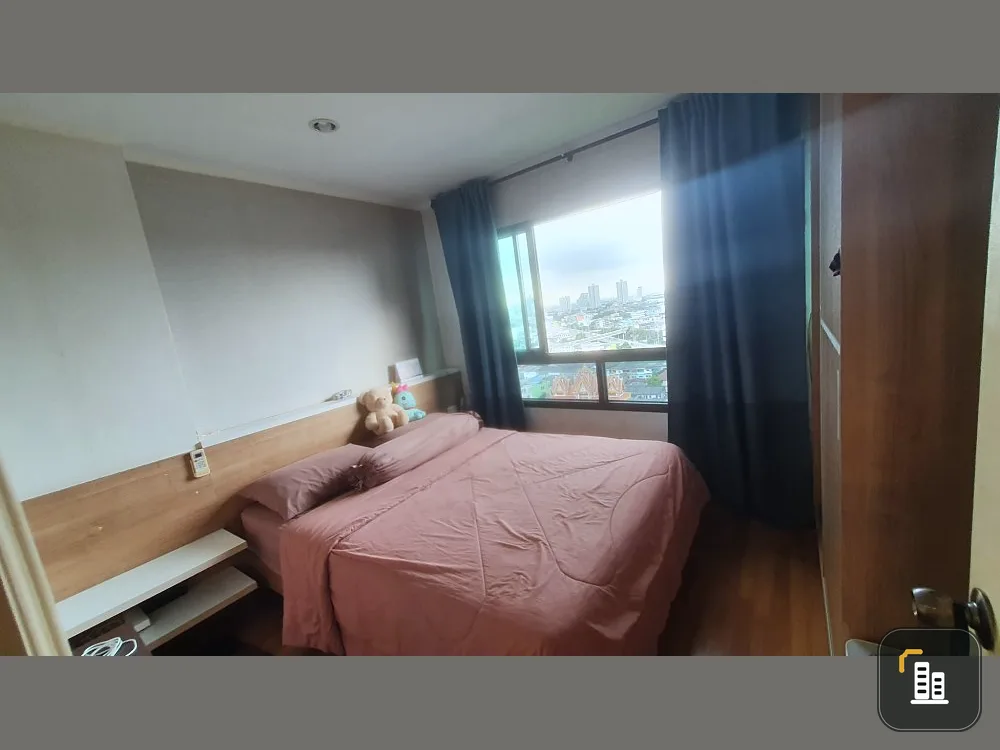 Sell or rent Lumpini Place Ratchada-Thapra, Chao Phraya River view. With furniture and electrical appliances, buy now, great value