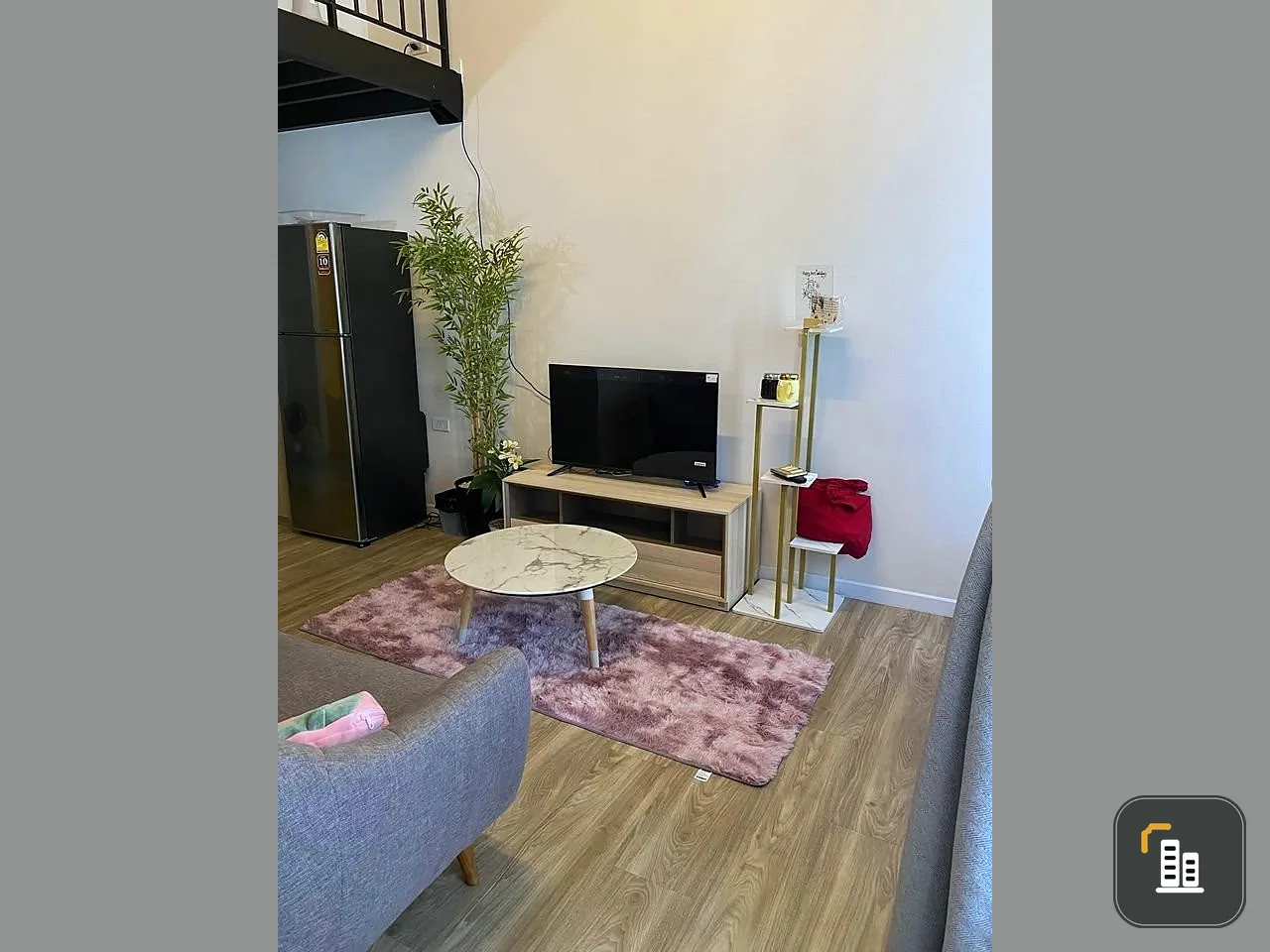 Sell Blossom Condo @fashion Duplex room, 10th floor, pool view Complete decoration Livable like this. Book now.