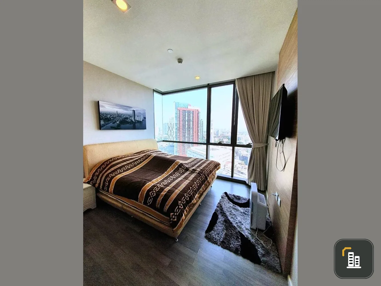 Condo for sale, The Room 69, 21st floor, city view, decorative room, elegant, very livable.
