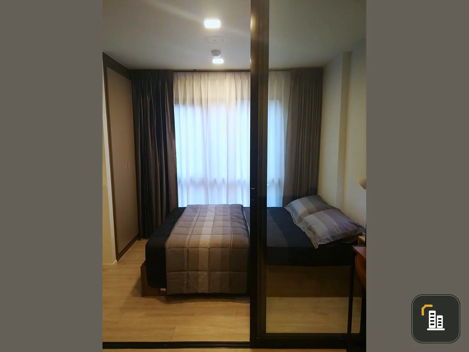 New room, very beautiful, 1 bedroom, very nice, complete with everything. You can move in right away, Building A, walking distance, 2nd floor, garden view