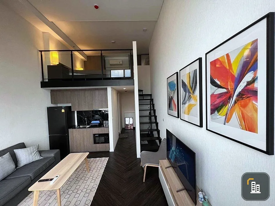 For rent, Siamese Sukhumvit (On Nut), Duplex room, beautiful view, perfectly decorated, good price, reserve first, get in first.