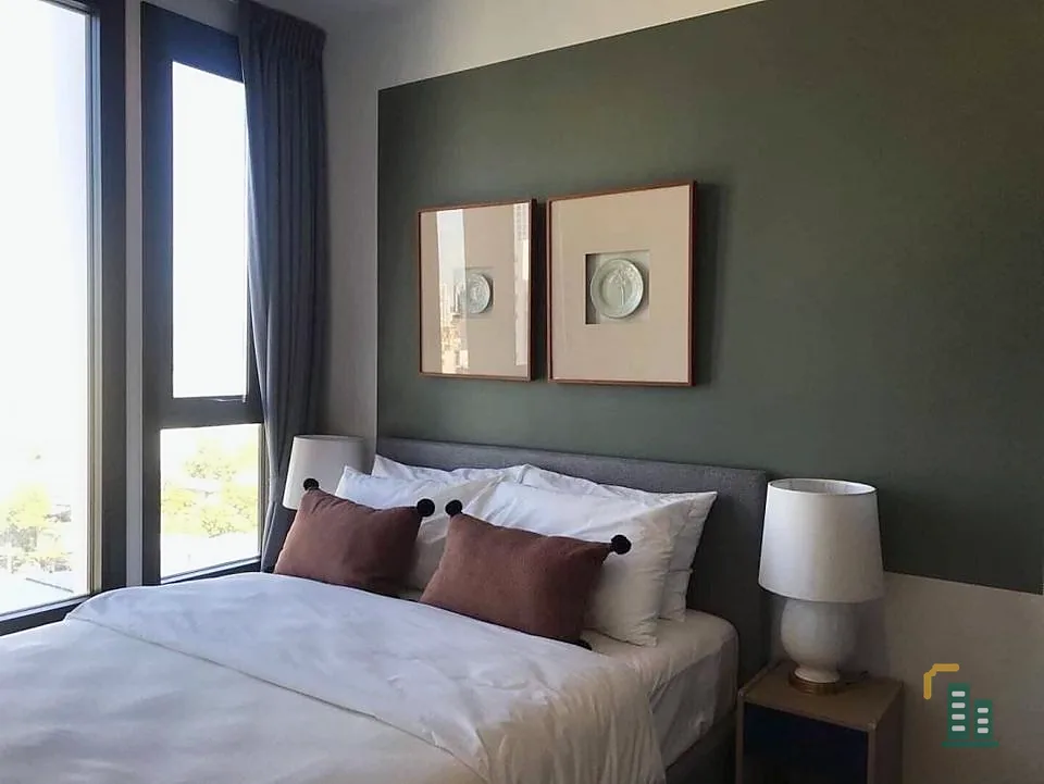 For rent, XT Ekkamai, 12A floor, good view, no building blocking, nice decorated room, fully furnished, good like this, hurry up and book before you m