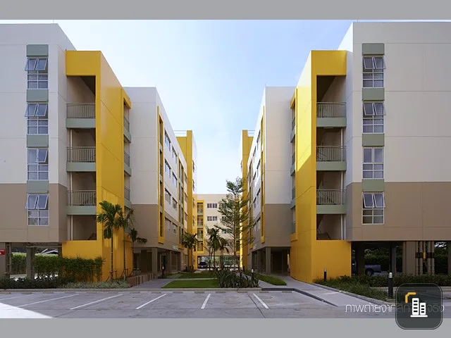 Sale Lumpini Condo Town Nida-Serithai, 2 balconies, private garden views New renovations in the whole room, don't wait!!