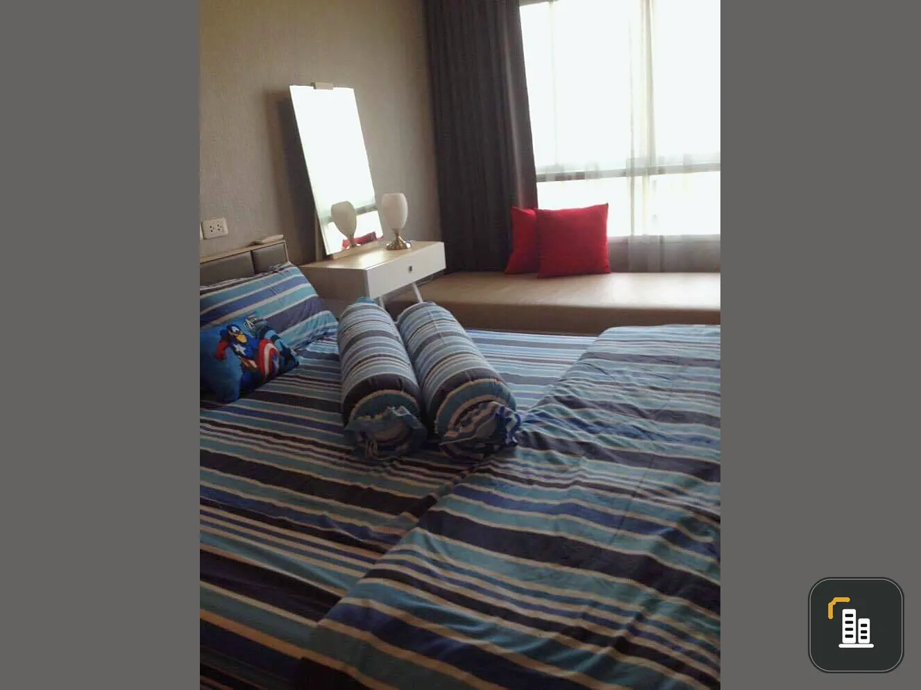 Condo for rent, Elio Del Ray, furniture and complete electrical appliances. You can carry your bag and move in.