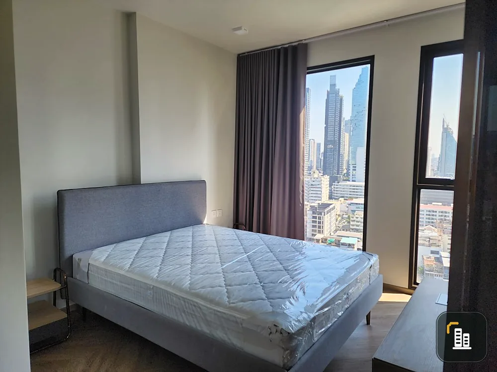 Rent a room Chapter Chula-Samyan, 21st floor, the most beautiful corner room, rare item, good like this, if you miss it, you will regret it.