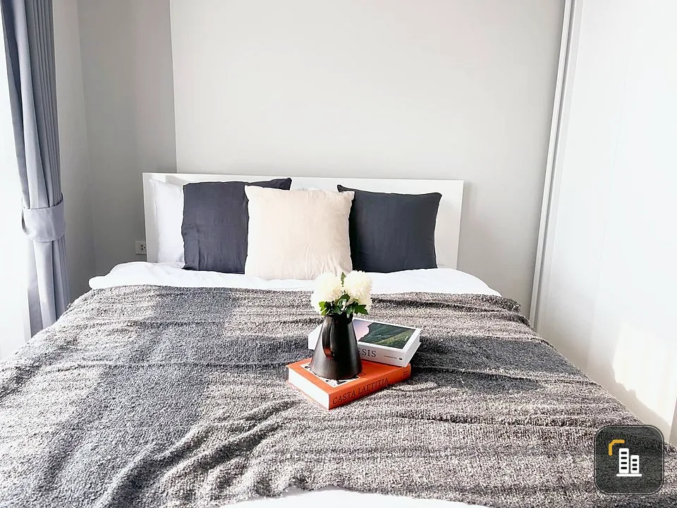 For rent, Rich Park @ Chao Phraya, 23rd floor, has the most beautiful view. Room decorated in minimal style, mini-jai, good like this, hurry up and bo