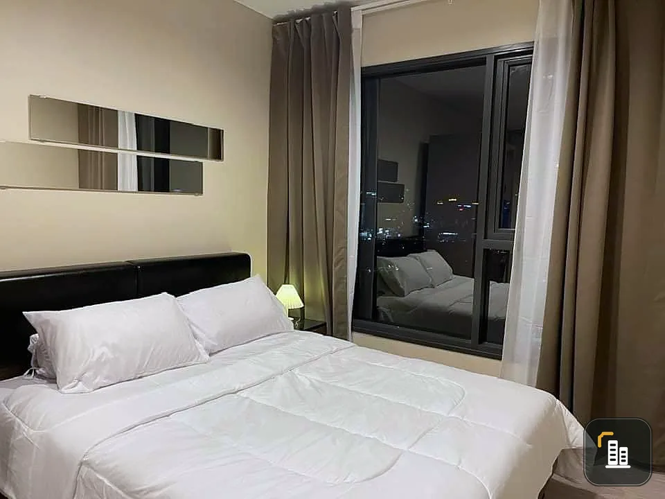 For rent, Life Asoke Hype, high floor, clear view, STUDIO room, simple decoration, very nice, can reserve first come first serve.