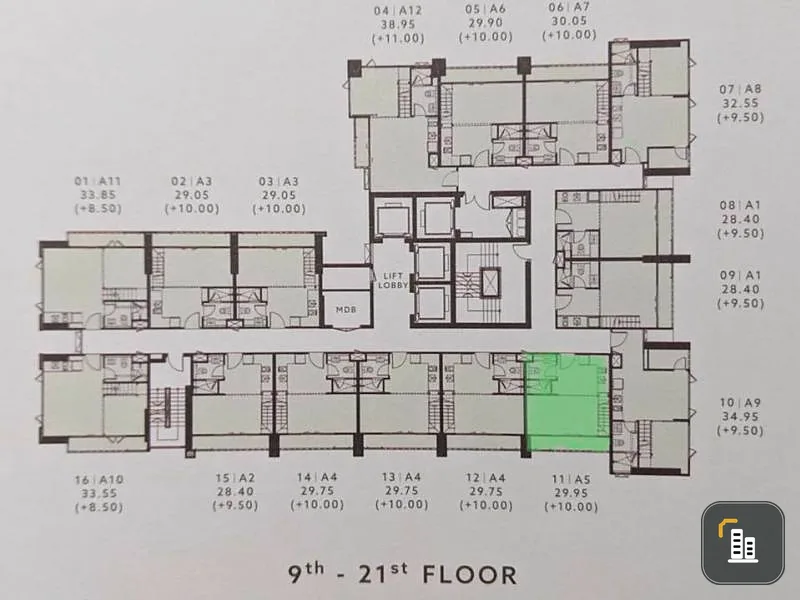 Sell Dao The Reserve Phahon-Pradipat, duplex room, 19th floor, beautiful room, high privacy, very nice !!