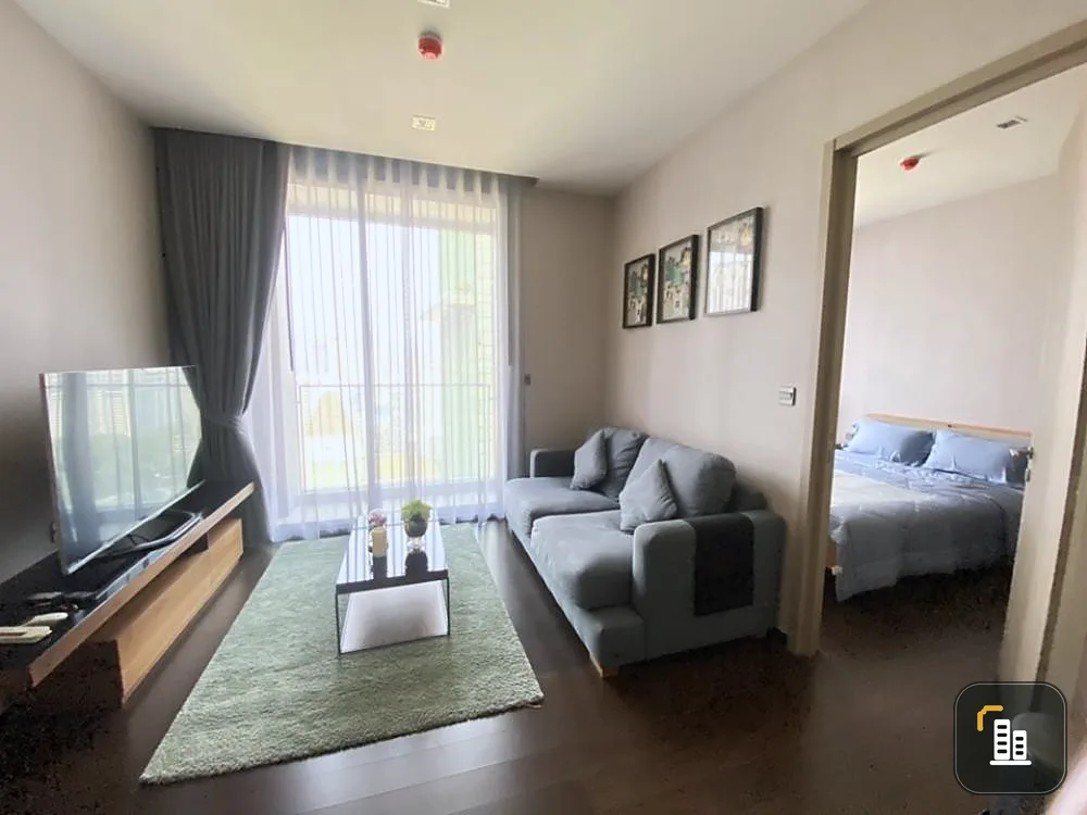Condo for rent, The Line Ratchathewi, 30th floor, unblocked view, elegant decoration, very livable, book now before you miss it.