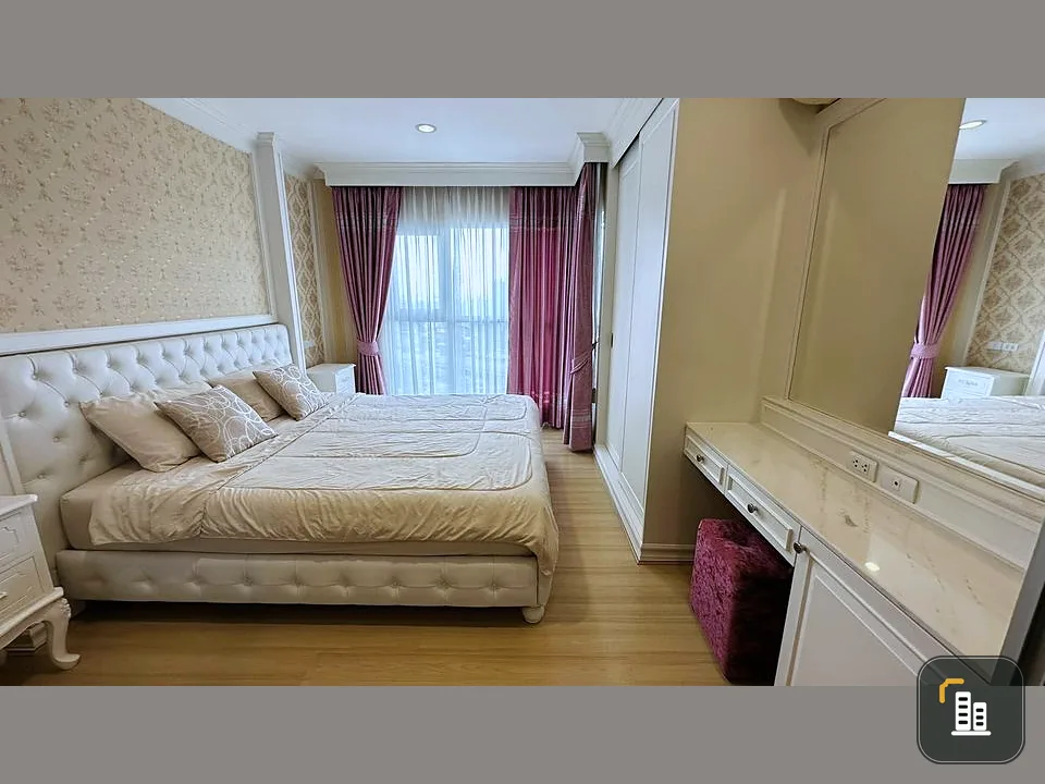 For rent or sale, Aspire Sukhumvit 48, highest floor, no view blocking, decorated with good built-in furniture. This must be reserved.