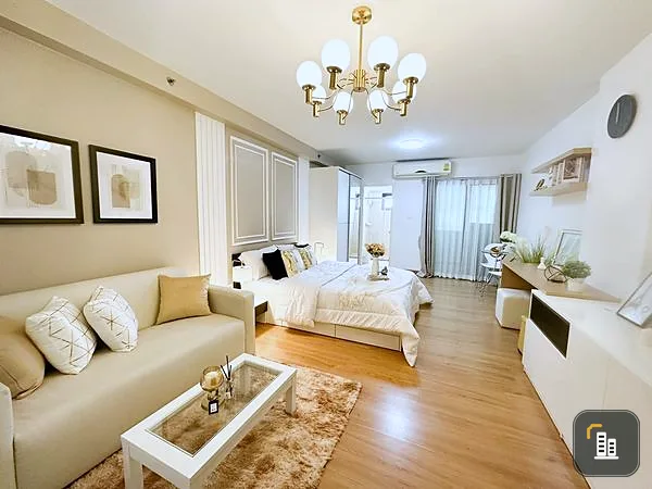 Urgent sale, Supalai City Resort Ramkhamhaeng, studio room, ready to move in You can just come in and move in. Don't miss it.
