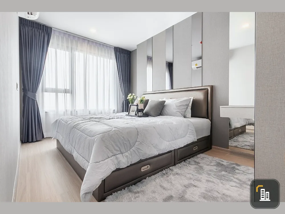 Condo for rent, Life ladprao, beautifully decorated room, 38th floor, open view, airy Ready for a good Inn. Book now. Hurry up.