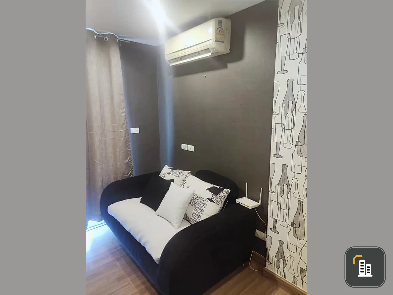 For sale, rent, Max Condominium, Vibhavadi, with good wallpaper complete electrical appliances Already booked, disappointed