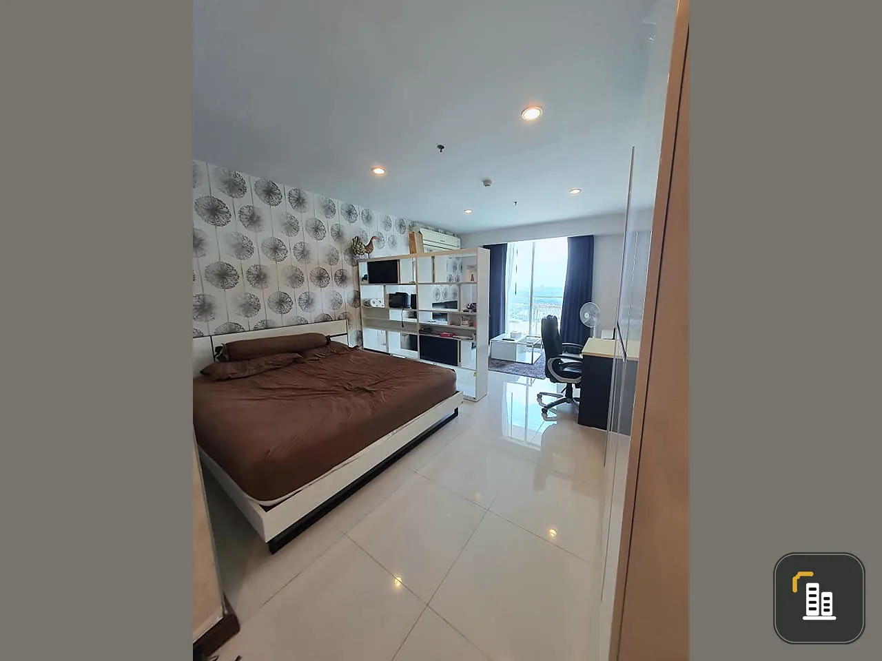 Sell, rent, supalai prima riva condo, Rama 3, fully built-in room, ready to move in, very beautiful view, don't miss it, book now.