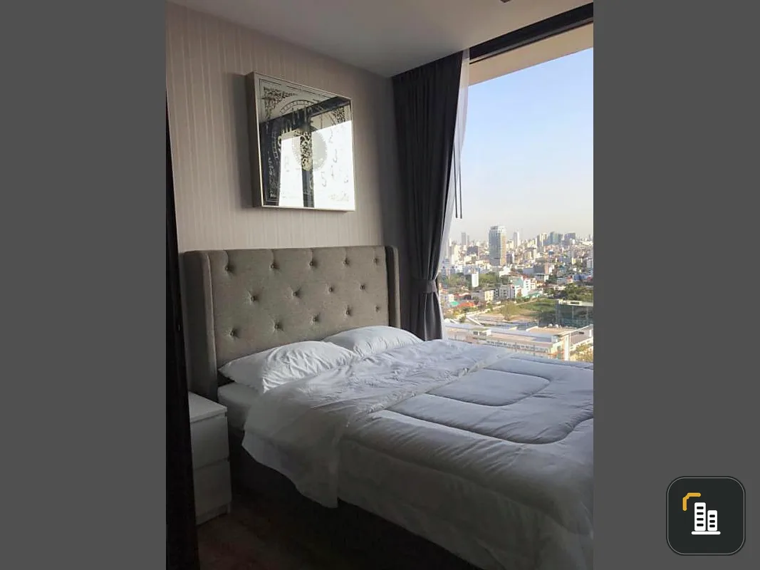 For rent, The Line Jatujak, beautiful room, nice decoration. Chatuchak view, new condo, very good central area. If interested, hurry up.
