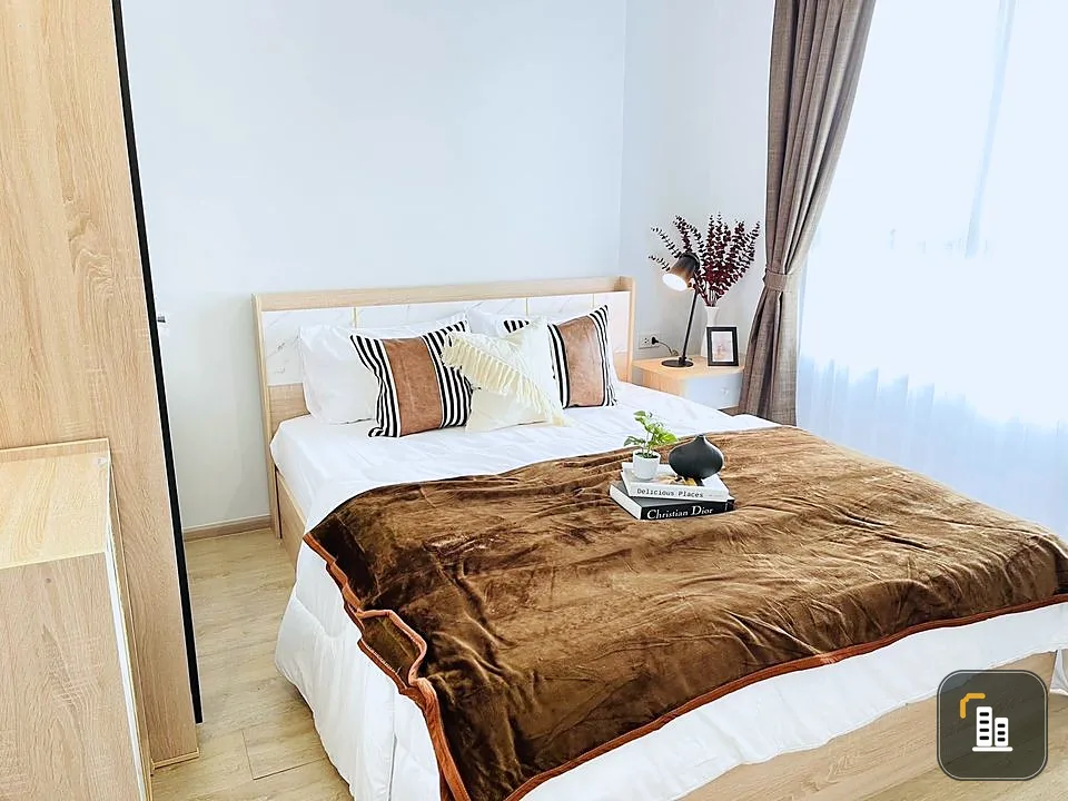 For rent, Rich Park @ Chao Phraya, fully decorated room, super tone control, complete with electrical appliances, book now.