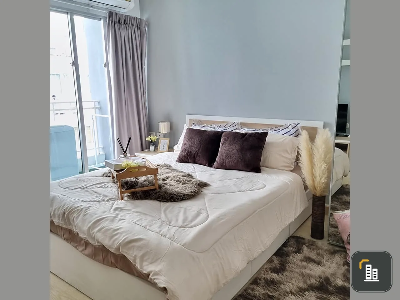 Sell mycondo Sukhumvit 52, beautiful room, fully furnished, full built-in If interested, reserve now. Don't wait.
