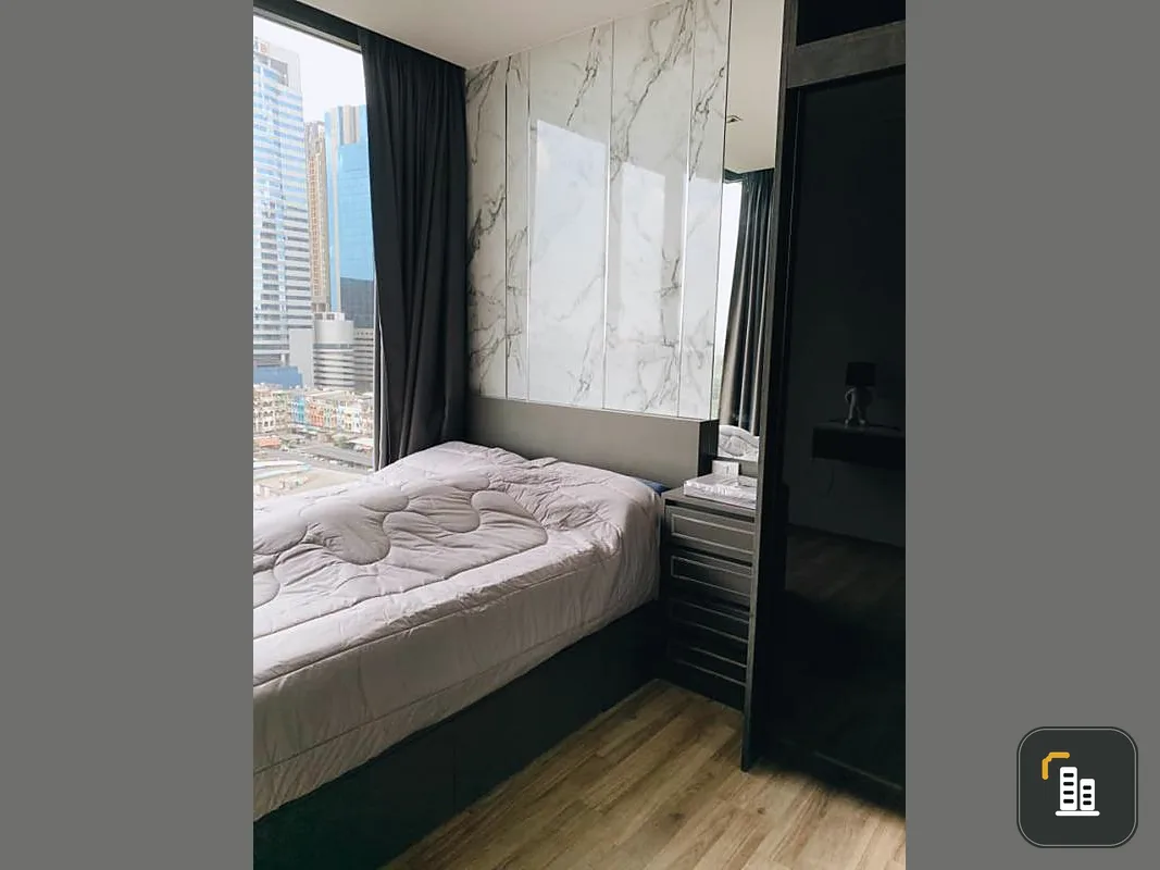 For rent The Line Jatujak, beautiful room, beautiful room decoration View of Chatuchak Park Fully furnished ready to move in