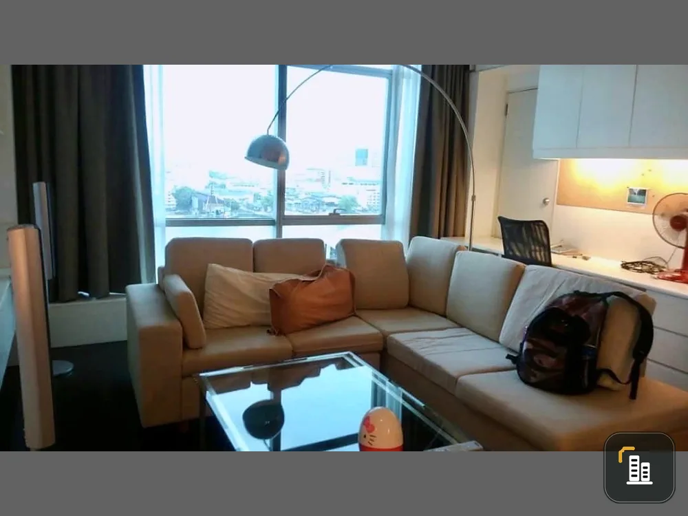 House for sale, Sathorn - Chao Phraya, 11th floor, corner room, city view along the Chao Phraya River, spacious room, fully furnished, reserve now