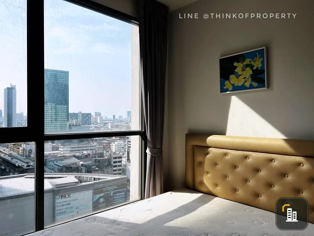 Condo for rent, Ideo Mobi Rama 9, nice room, good size, high floor, beautiful view, good price, don't miss it.