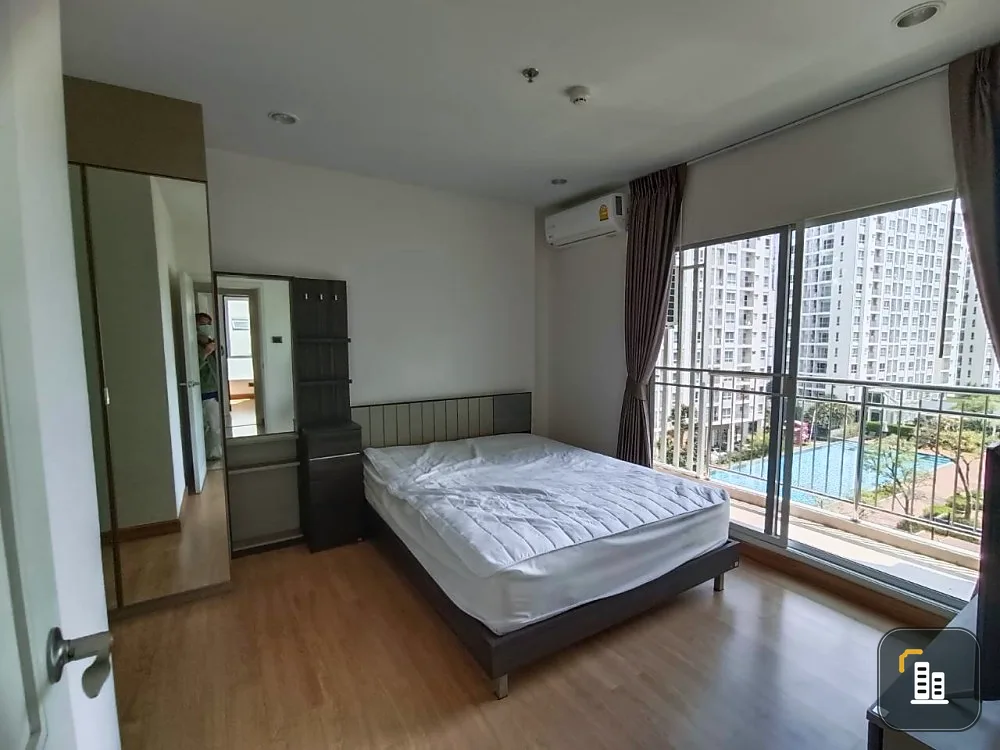 Condo for rent, Supalai Wellington II, 2 bedrooms, 2 bathrooms, the most spacious room. fully furnished If you miss it, you will regret it.