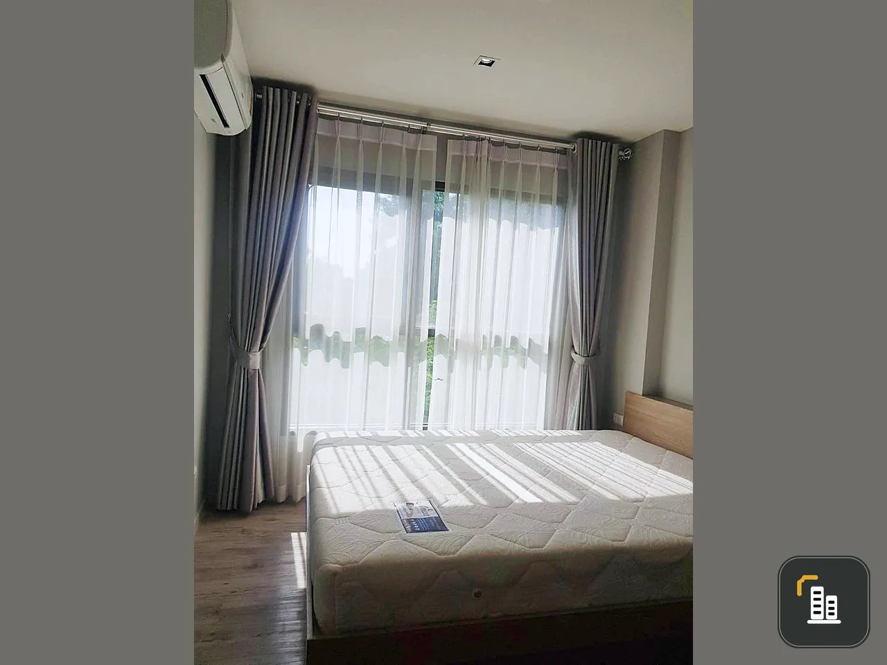 For rent, Espen Condo Lasalle, 1 bedroom, complete with furniture in the room. The atmosphere is quiet. Hurry up to reserve.