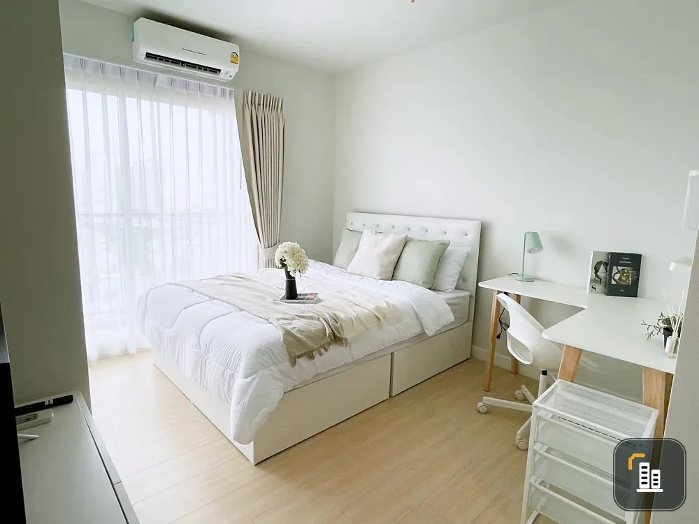 Condo for rent, Metro Sky Wutthakat, white tone room, clean eyes, tender price, complete in one place, don't miss it.