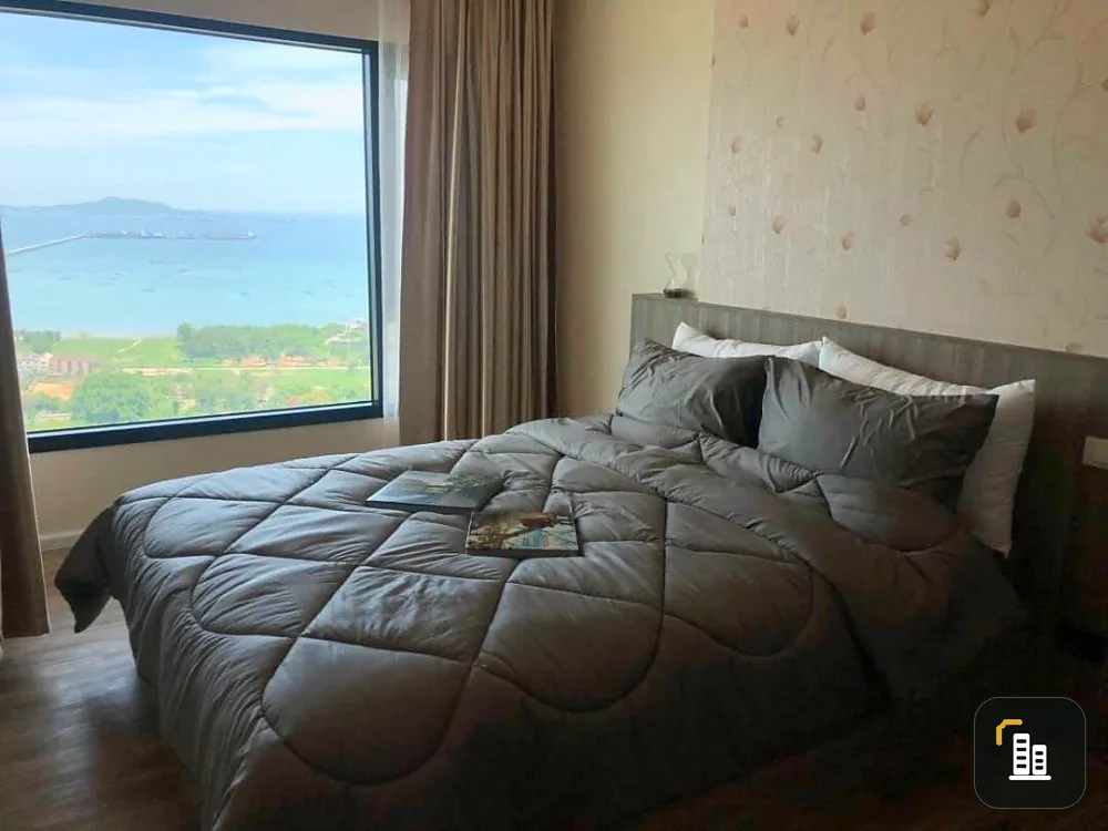 For sale, rent, Knightsbridge The Ocean, Sriracha, 1 bedroom, 2 bathrooms, nice decoration, very nice view, book now.