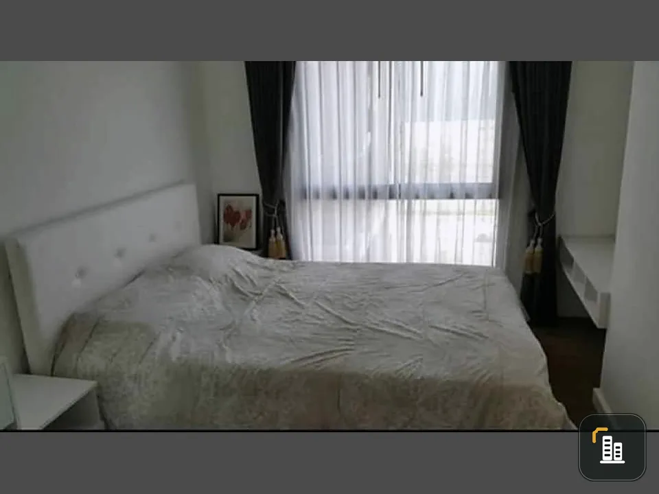 Selling I Condo Kaset with wallpaper in the whole room nice white furniture looks clean Comfortable price.