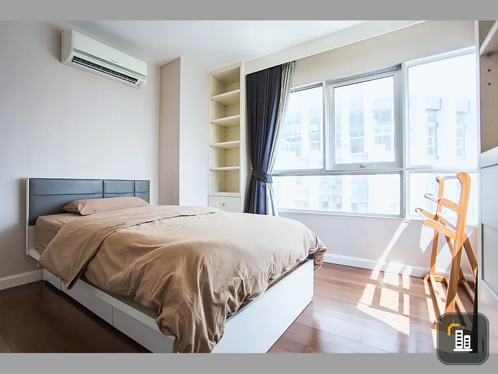 For rent, Belle Grand Rama 9, ready to move in room, high floor, good view, tangible price Let me tell you that you must not miss.