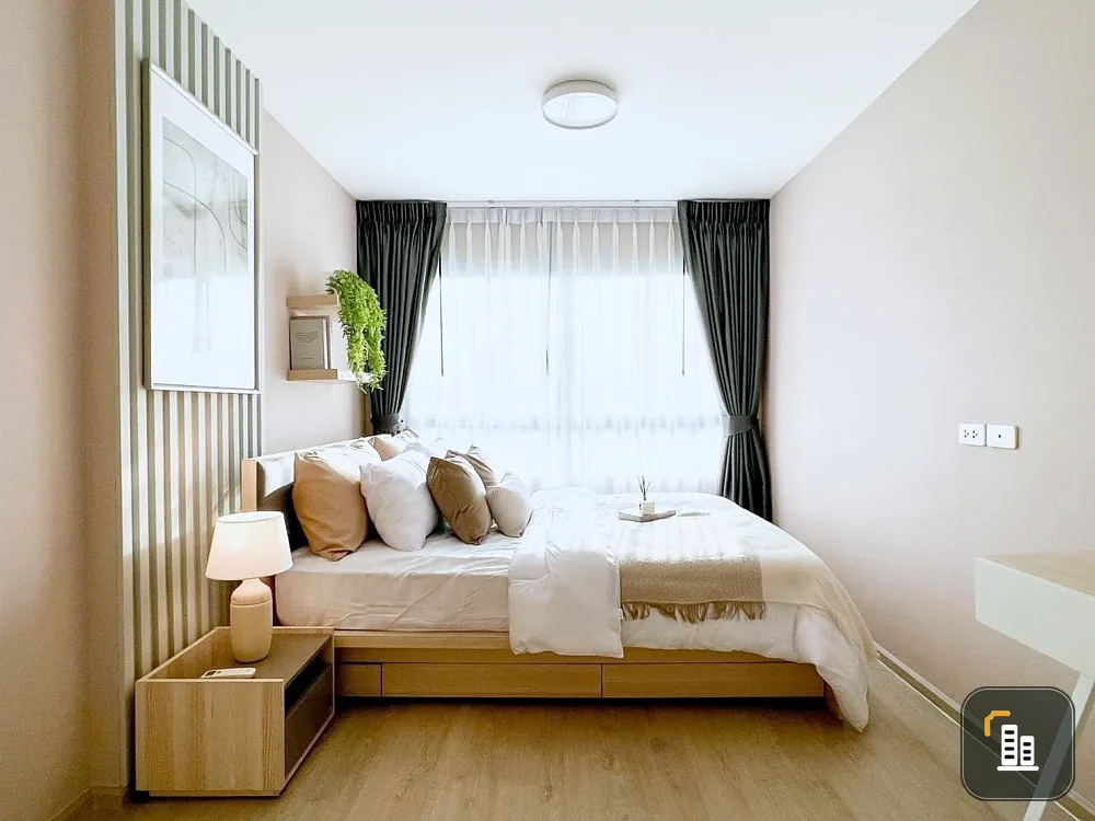 Elio del ray condo for rent, Sukhumvit 64, nice room decorated with lovely colors. Complete facilities, book now.