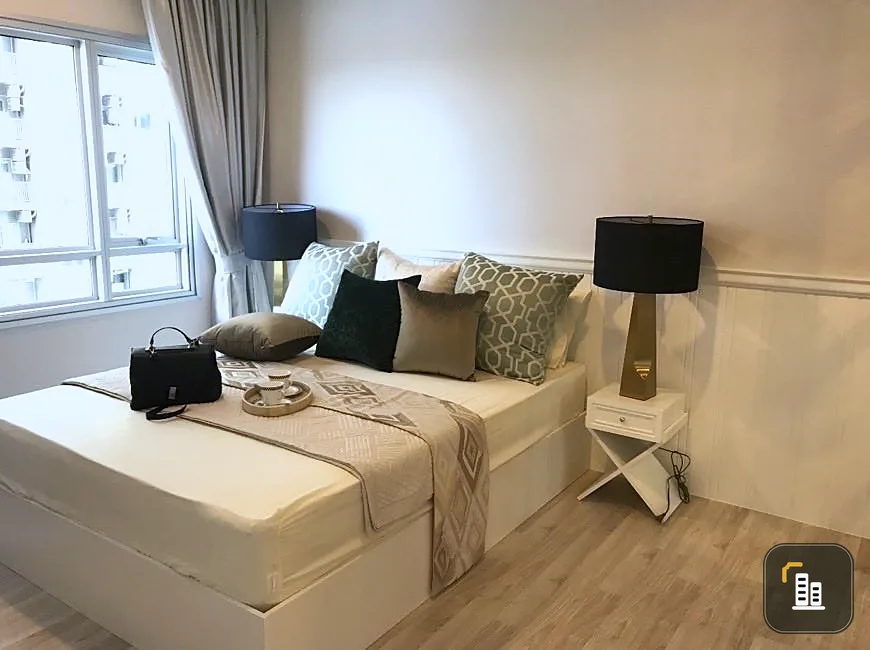 Condo for rent, Manor Sanam Bin Nam, 2 bedrooms, 2 bathrooms at Building C, very beautiful decoration. Ready to move in. Book now.