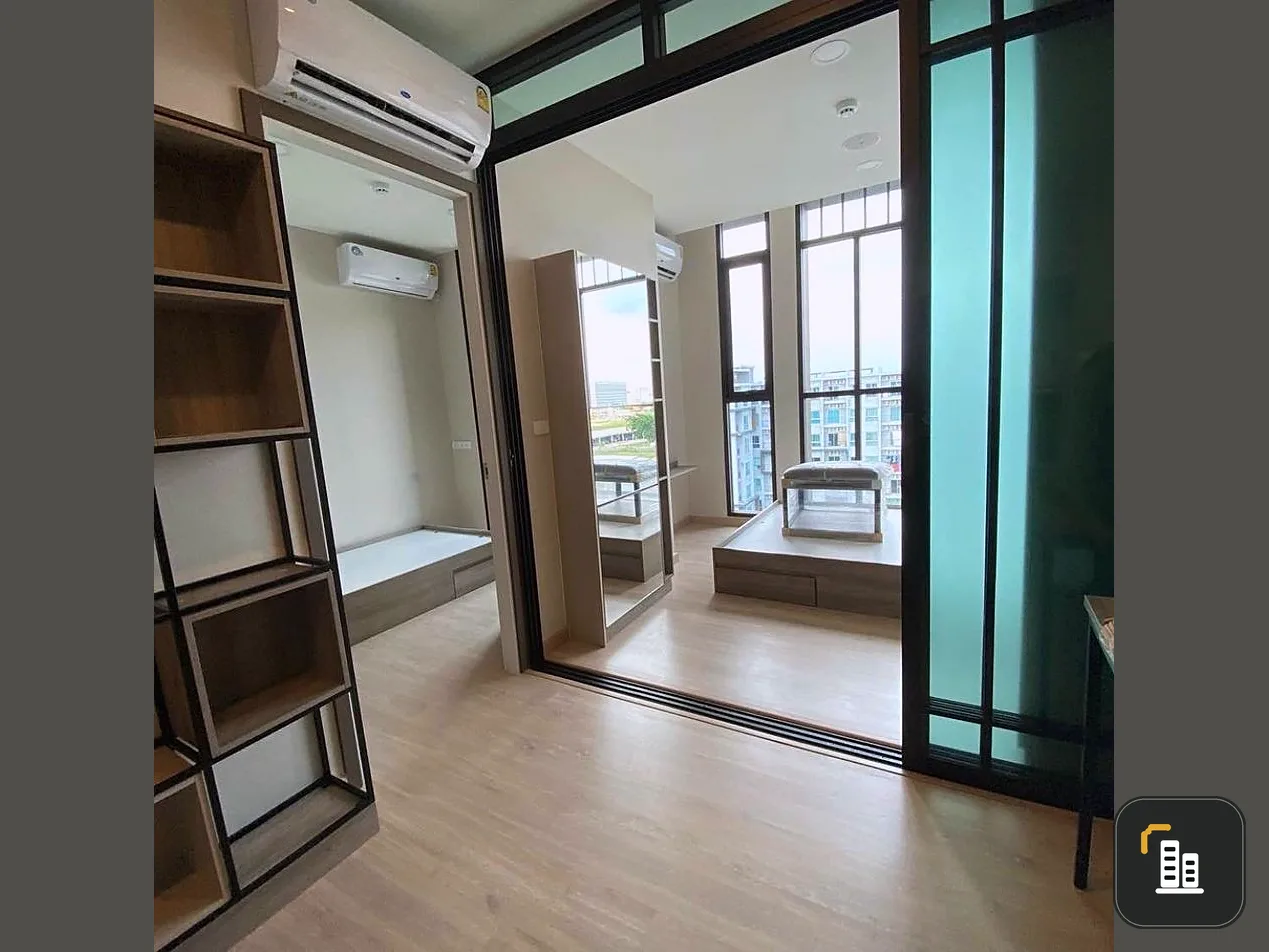 Sell, rent, The Cube North Chaengwattana 12 condo, renting is worth it. Staying by yourself is very good. Don't miss a reservation. Hurry up.