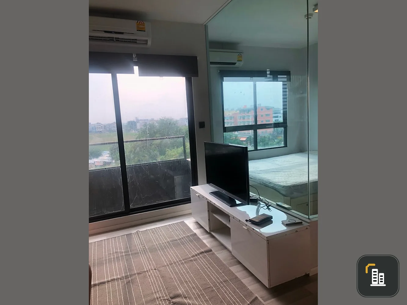 Condo for sale, Ease Rama 2, fully furnished + complete set of electrical appliances, very beautiful view, can book now, don't miss it