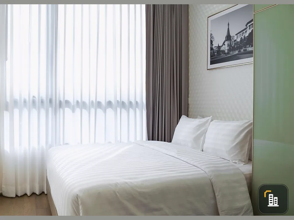 Condo for rent, Park Origin Phayathai, 1 bedroom Plus, proportional, soft tones, fully furnished, very livable, book now.