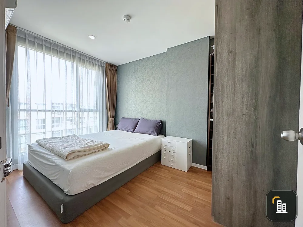 Condo for sale, Lumpini Place Bangna Km. 3, 2 bedrooms, 1 bathroom, nice, good view, beautiful location, not hot, you can book now.