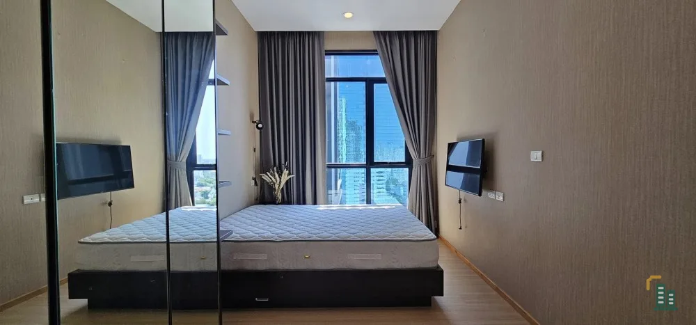 Sell The Capital Ekkamai-Thonglor, 15th floor, fully furnished and electrical appliances. You can reserve first. You can stay first.
