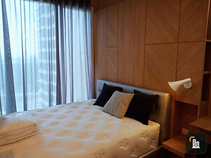 For rent, The Saint Residences, beautiful room, fully furnished, near BTS, near delicious restaurants You have to rent here.