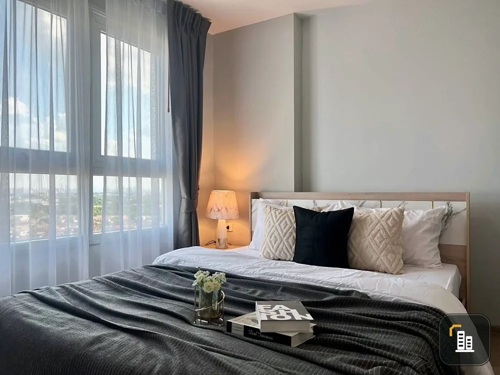 For rent, Rich Park @ Chao Phraya, ready-to-move-in room, great value, 15th floor, has a high view, say you can't miss it.