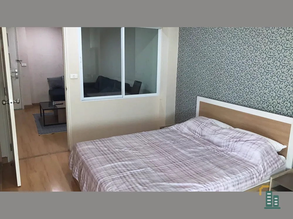 Condo for rent, Life @ Sukhumvit 65, north side, the afternoon sun is not hot. Fully furnished, ready to move in, book now.