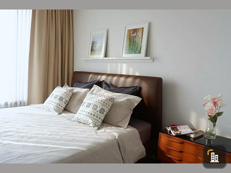 For rent, decorated in style, Condo M Ladprao, garden view from the bedroom and living room, 26th floor, can't miss it.