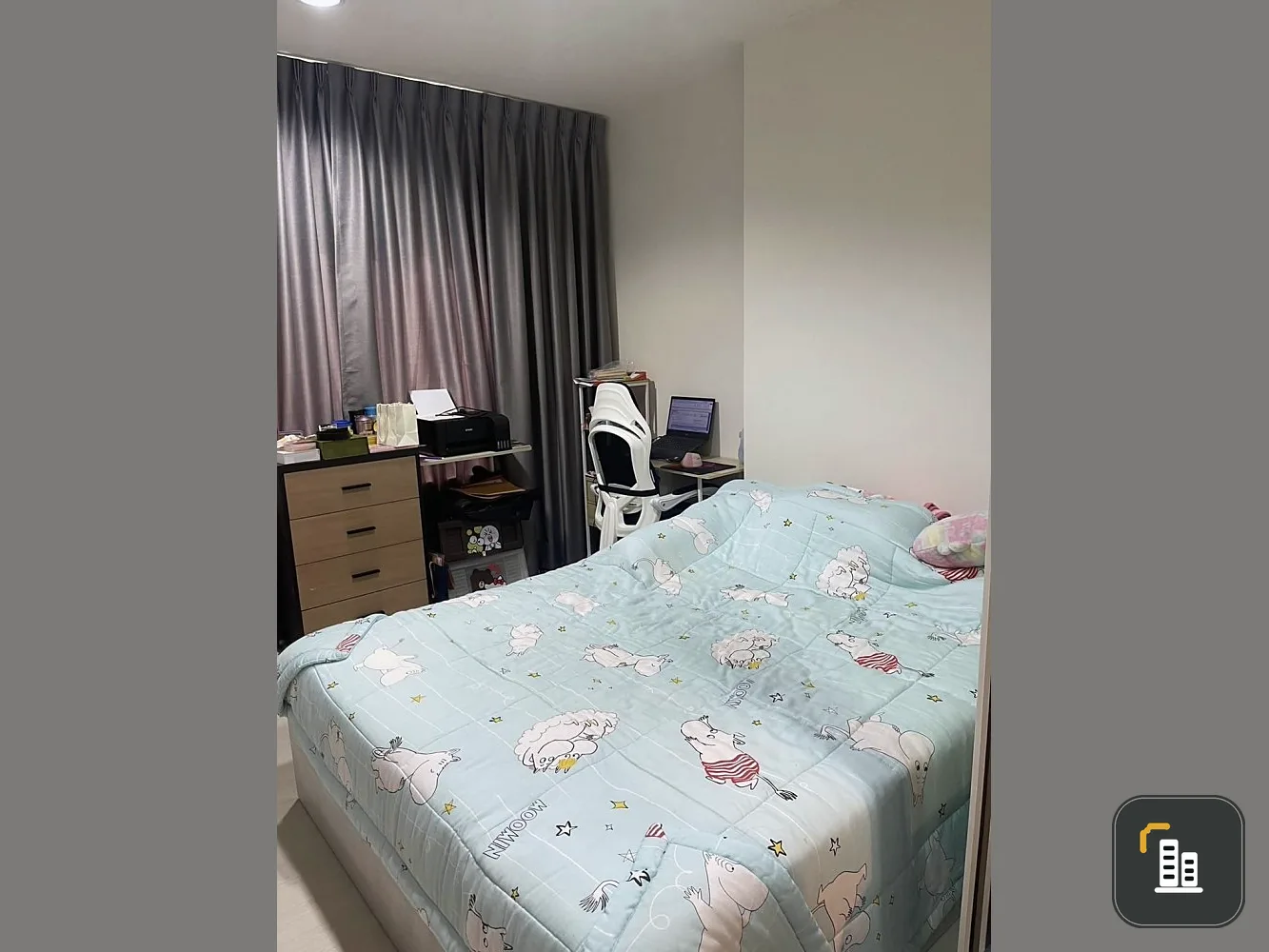 Condo for sale, Aspire Erawan, nice room, spacious size, 15th floor with facilities, hurry to reserve now.