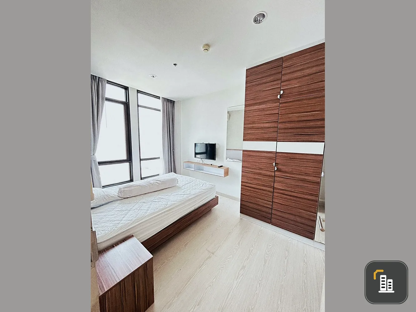 Sell, rent, The Capital Ratchaprarop-Vipha, 12th floor, partitioned room Complete with electrical appliances. Book now.